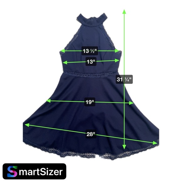 LuLu’s Reach Out My Hand Navy Skater Dress - Picture 6 of 7